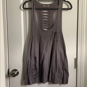 Dressy Grey Tank Top